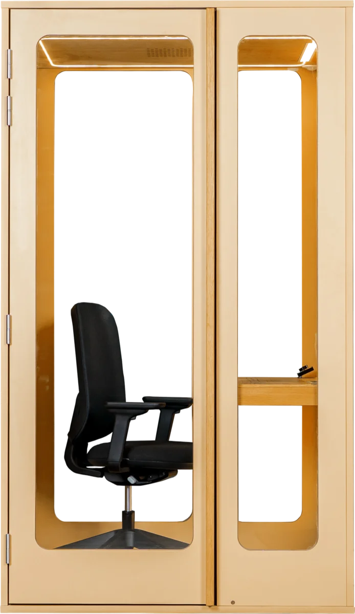 Cabine acoustique Haven Focus, coloris Sand Yellow