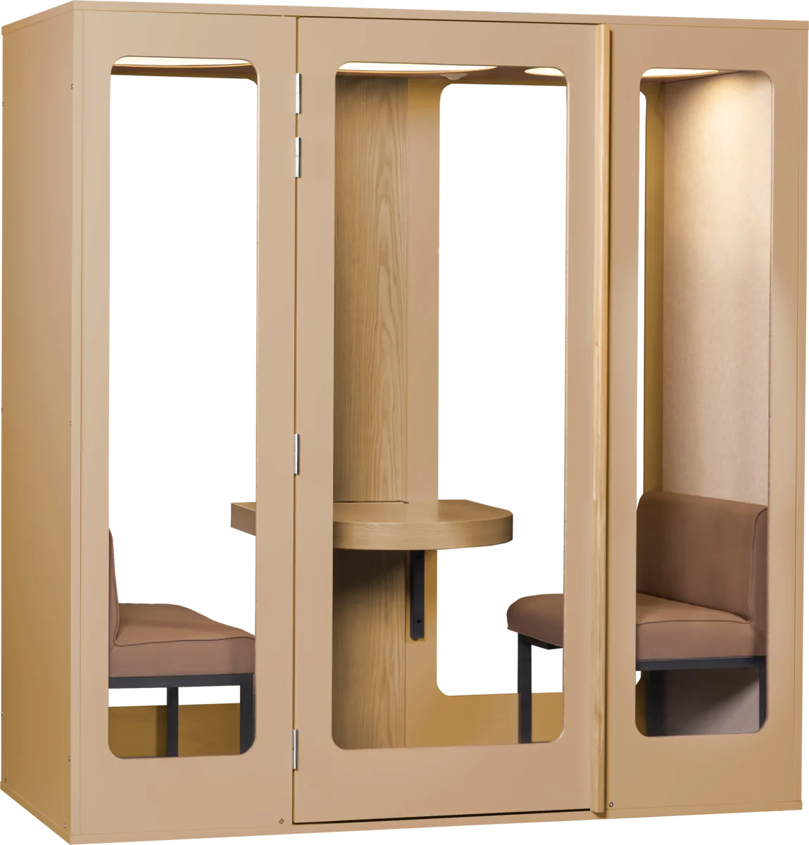 Cabine acoustique Haven Two, coloris Sand Yellow